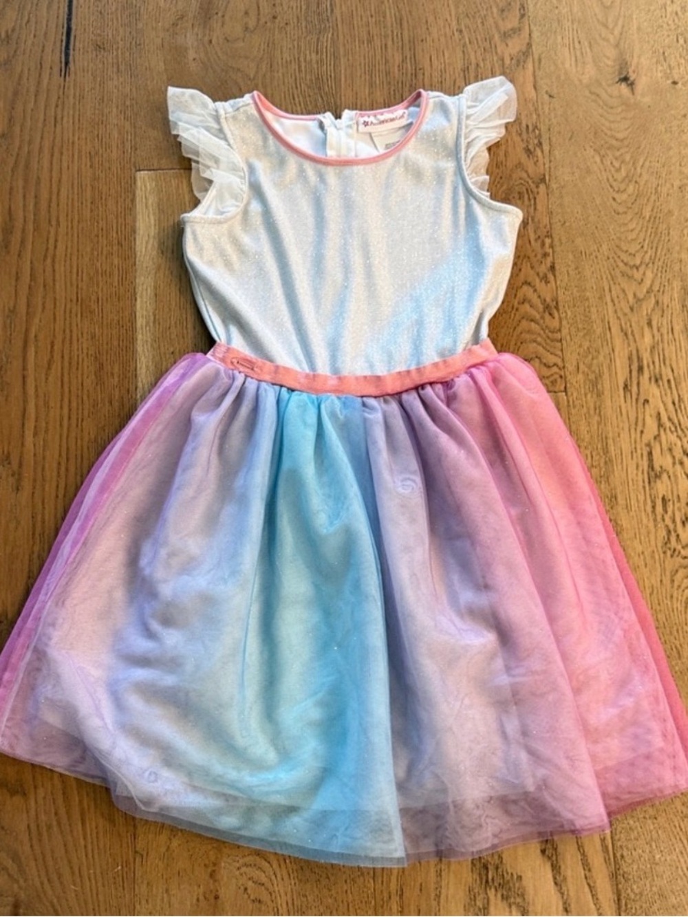 American Girl White dress with tulle twirl skirt